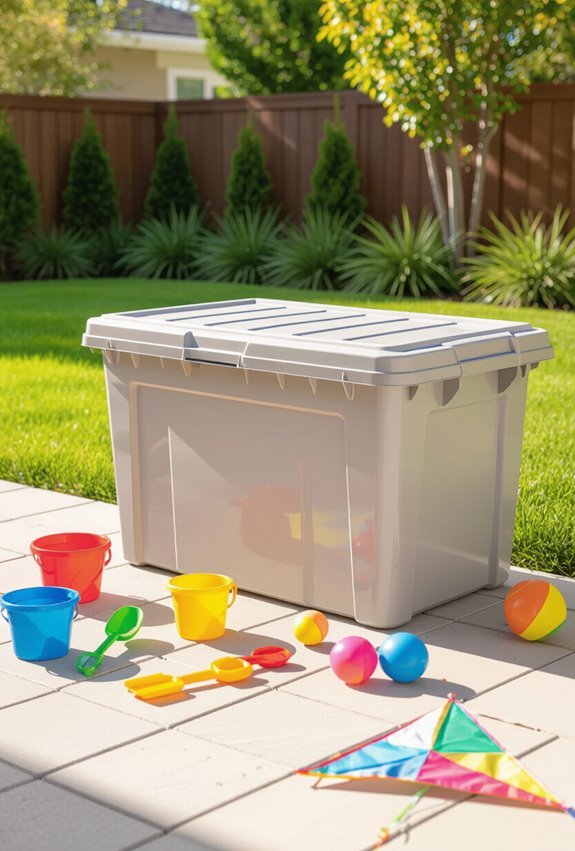 weatherproof toy storage solutions