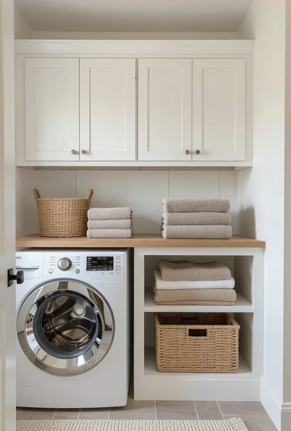 weekend diy laundry cabinets