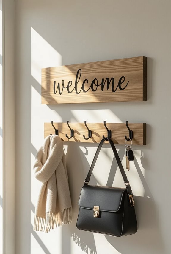 welcome hooks for entryway