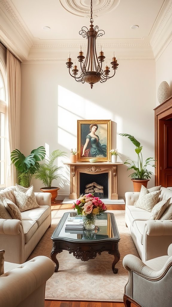 welcoming drawing room entrance