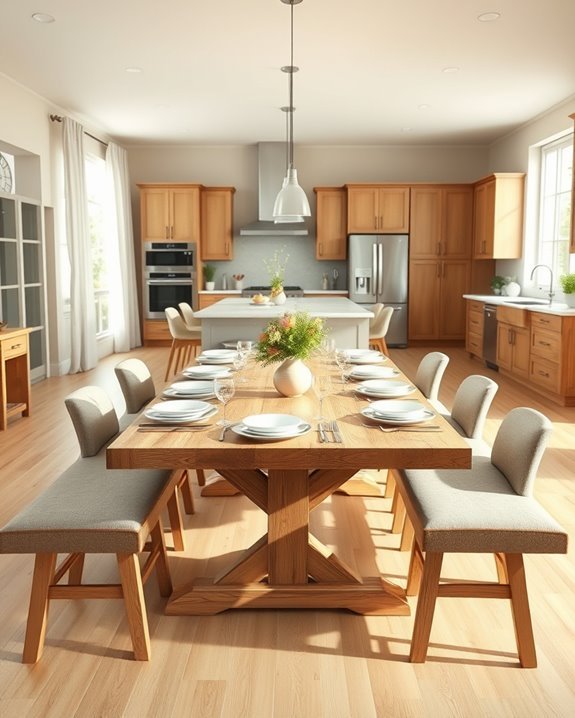 welcoming family dining space