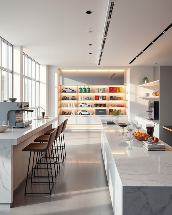 welcoming refreshment area design