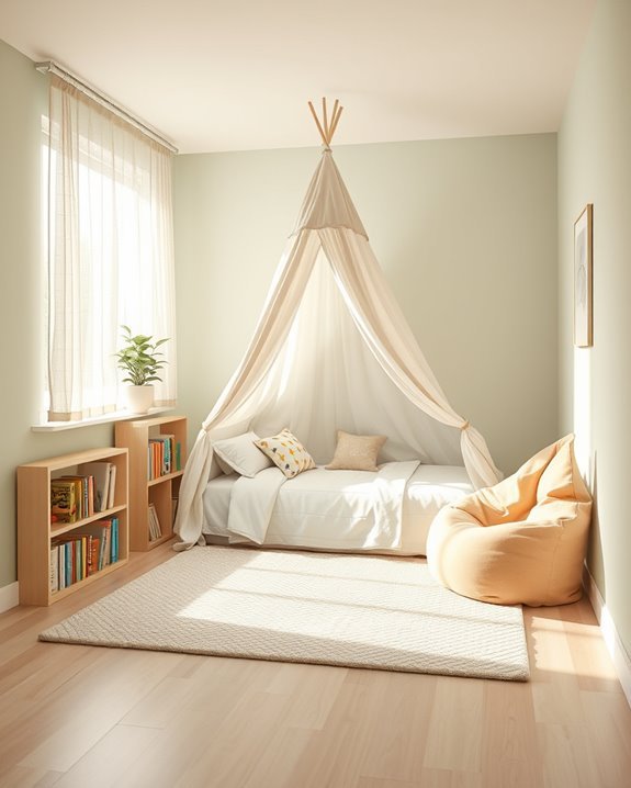 whimsical adventure themed bedroom nook