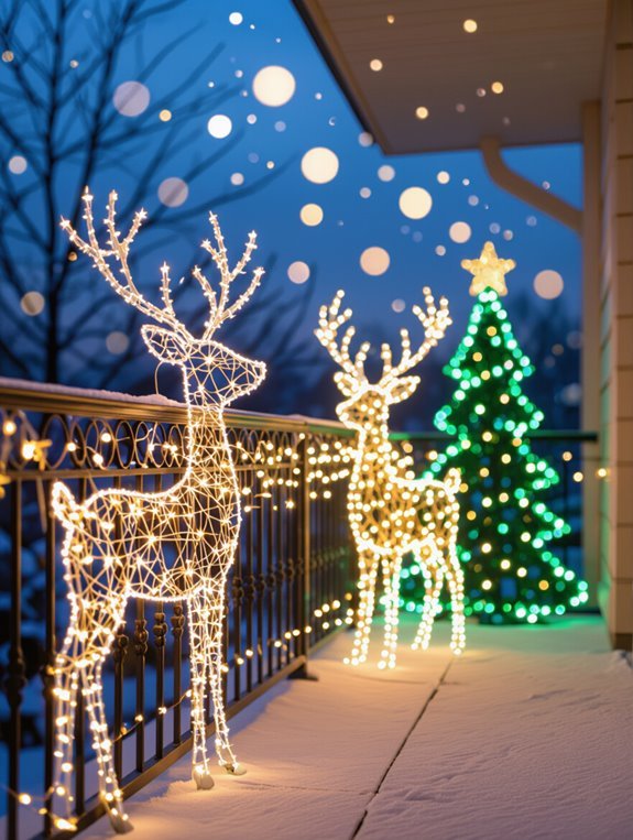 whimsical balcony light decorations