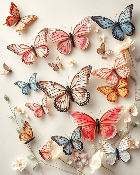 whimsical butterfly collage techniques