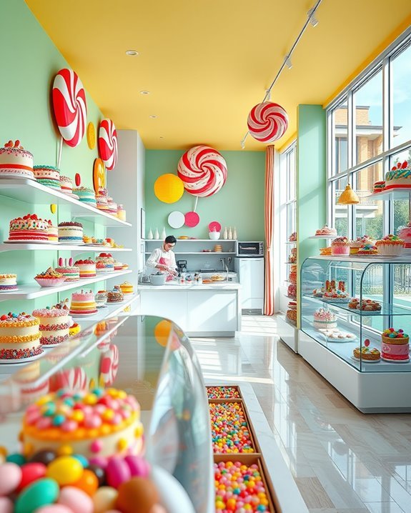 whimsical candyland cake shop