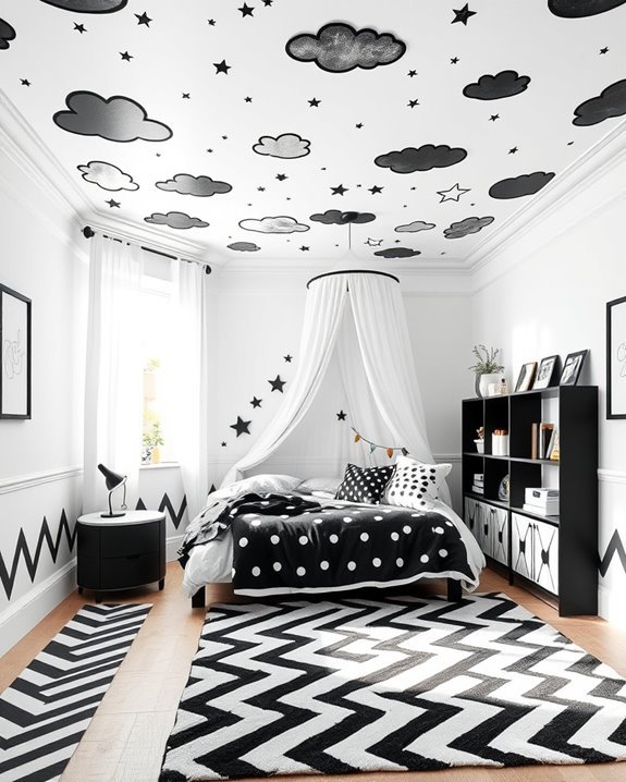 whimsical ceiling mural designs