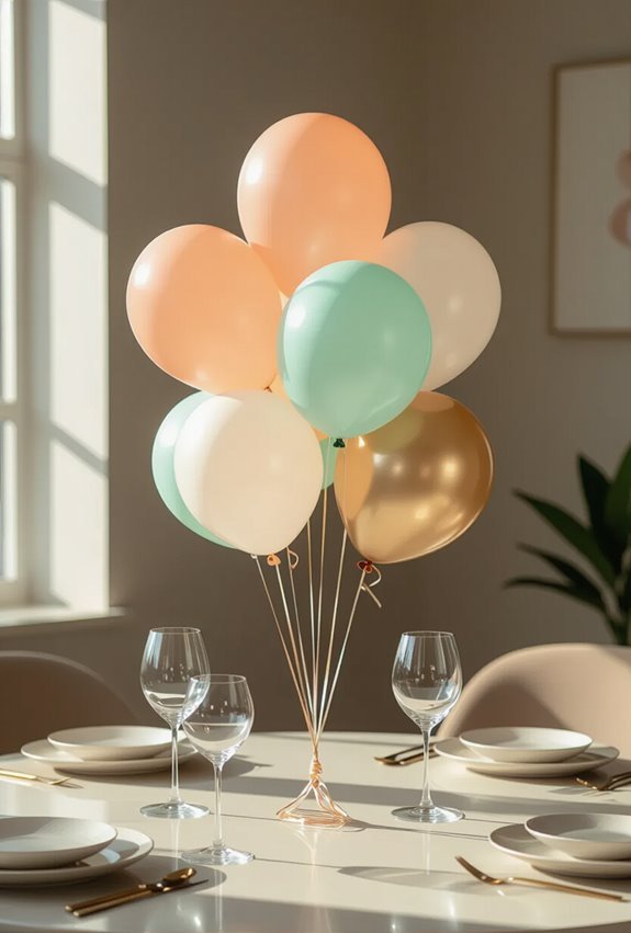 whimsical elegant balloon topiaries