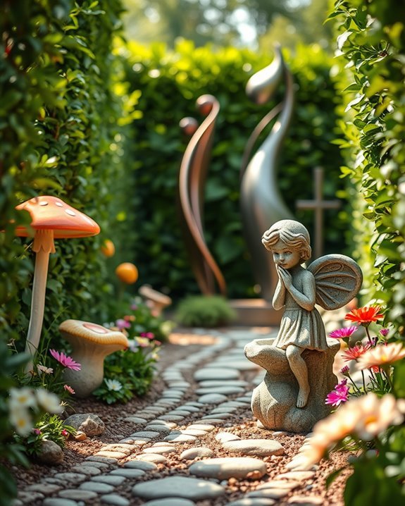whimsical garden statue charm