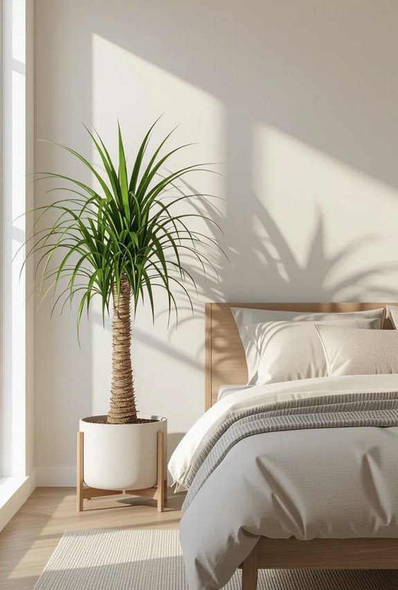 whimsical low maintenance textured palm