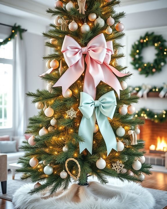 whimsical soft pastel bows