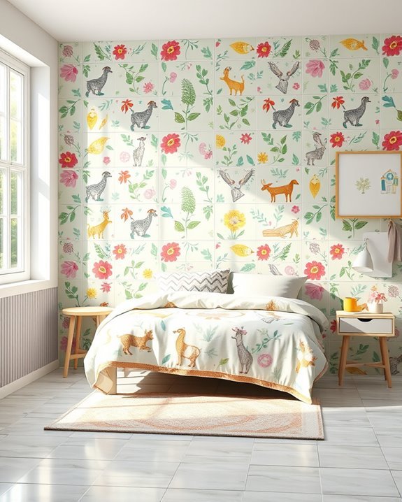 whimsical tiles for children