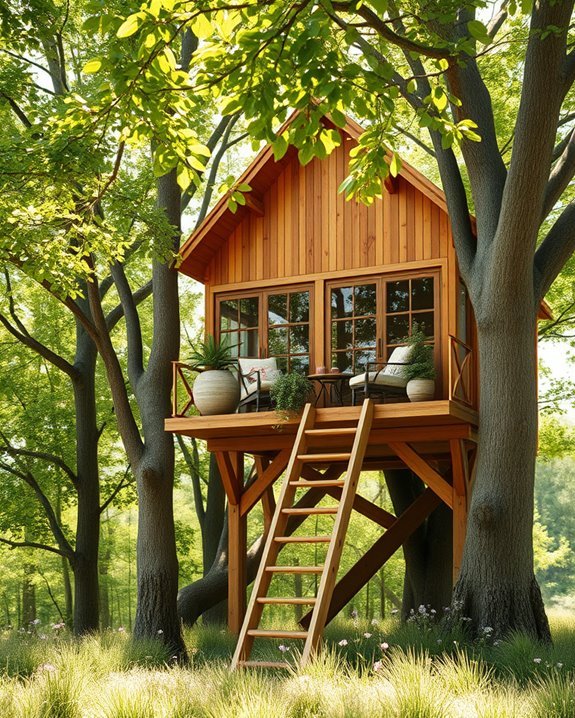 whimsical treehouse nature retreat