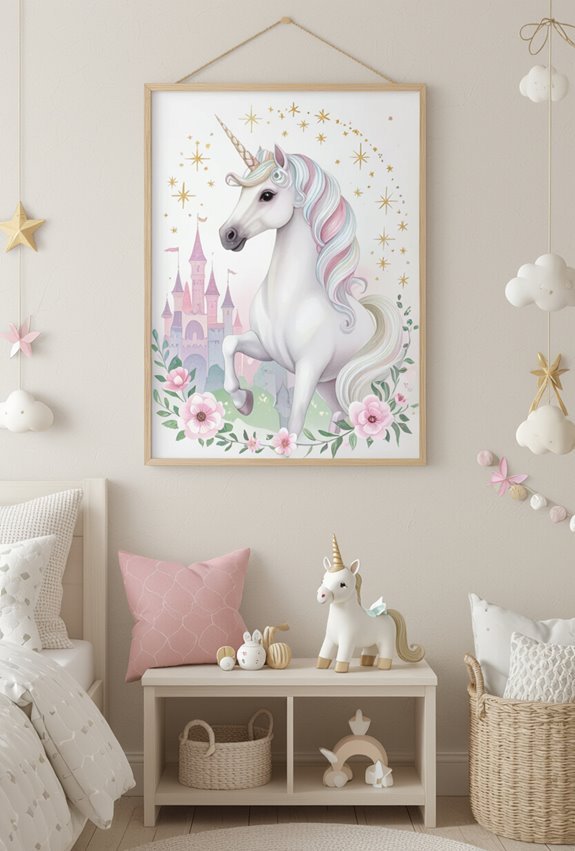 whimsical unicorn fairy tale decor