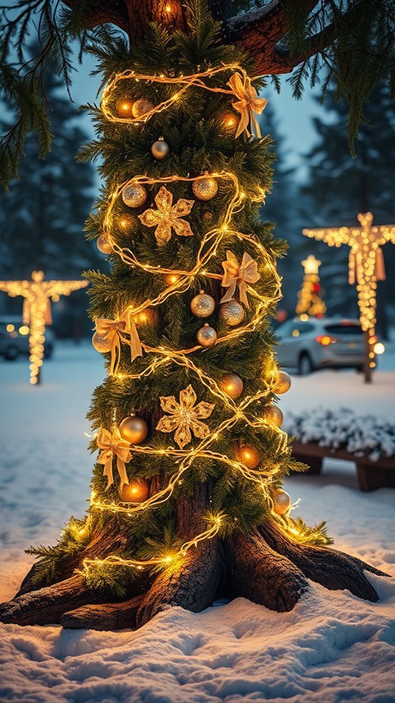 whimsical winter tree decorations