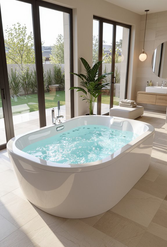 whirlpool and air jet hydrotherapy