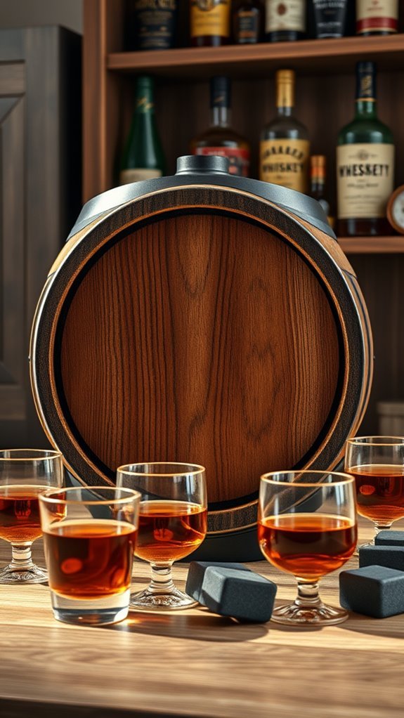 whiskey barrel rustic charm