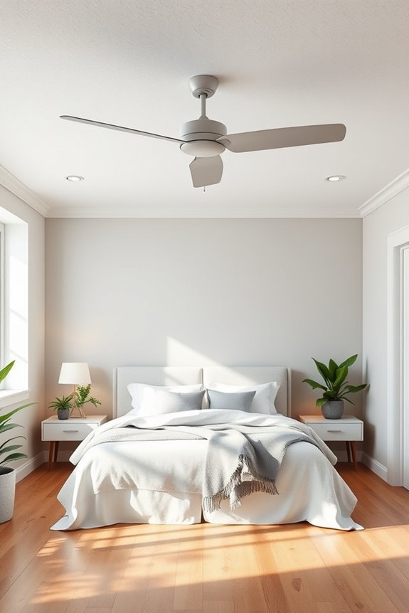 whisper quiet bedroom ceiling fan