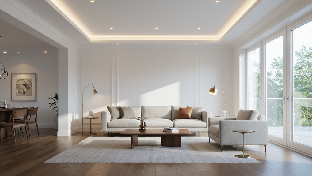 white ceilings brighten spaces