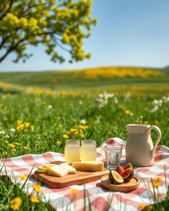 wildflower picnic birthday celebration
