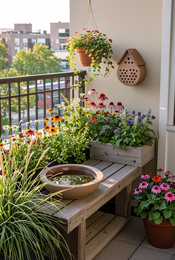 wildlife friendly water wise balcony