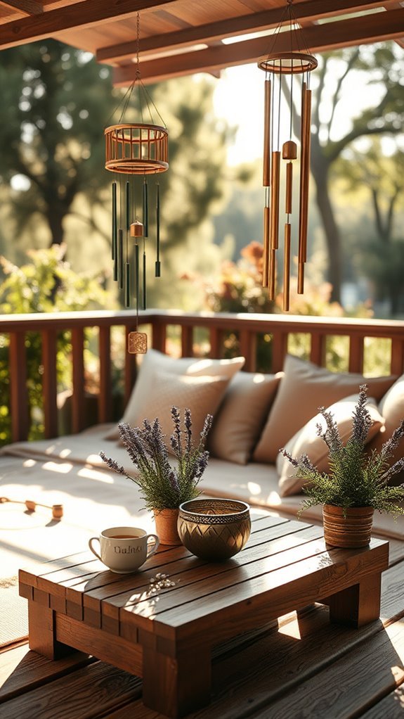 wind chimes enhance relaxation