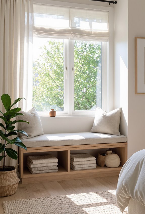 window seat concealed storage bench
