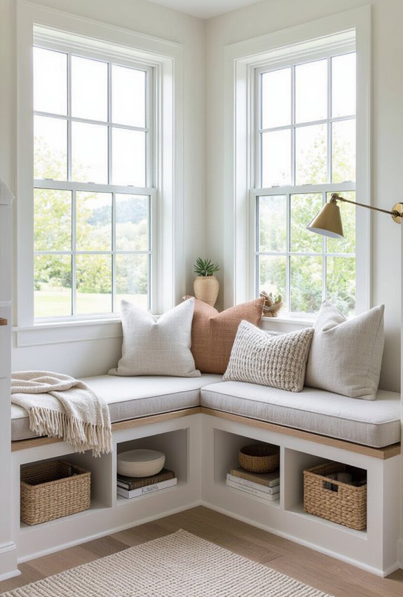 window seat storage and seating