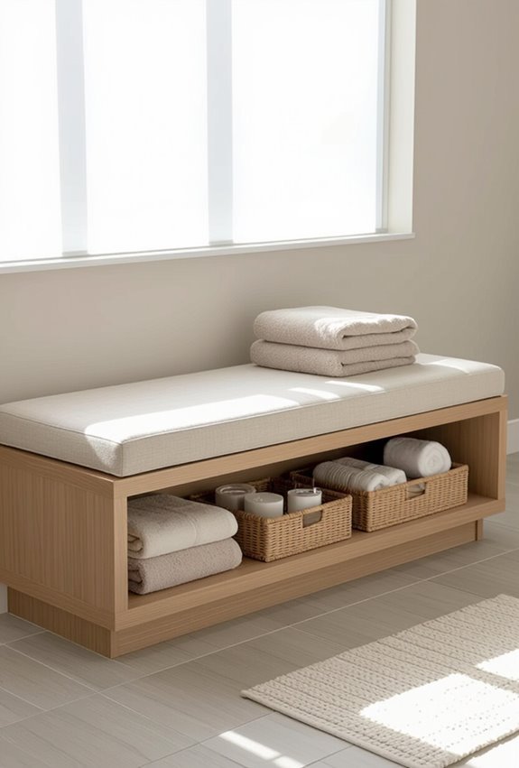 window seating storage bench