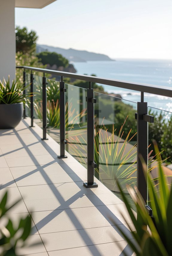 windproof durable balcony railings