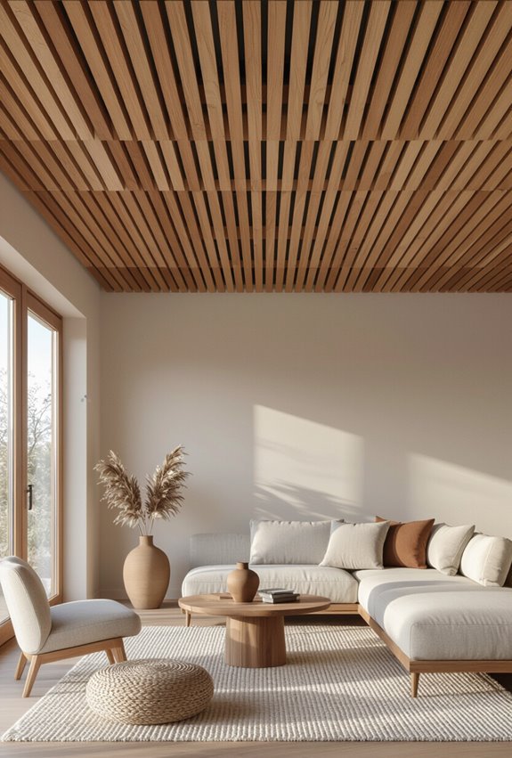 wood acoustic thermal ceiling panels