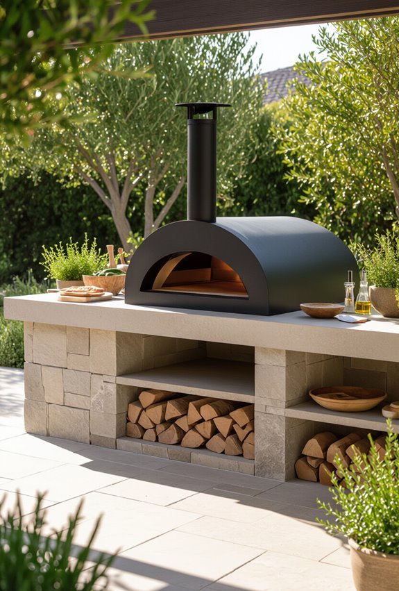wood fired compact patio pizza