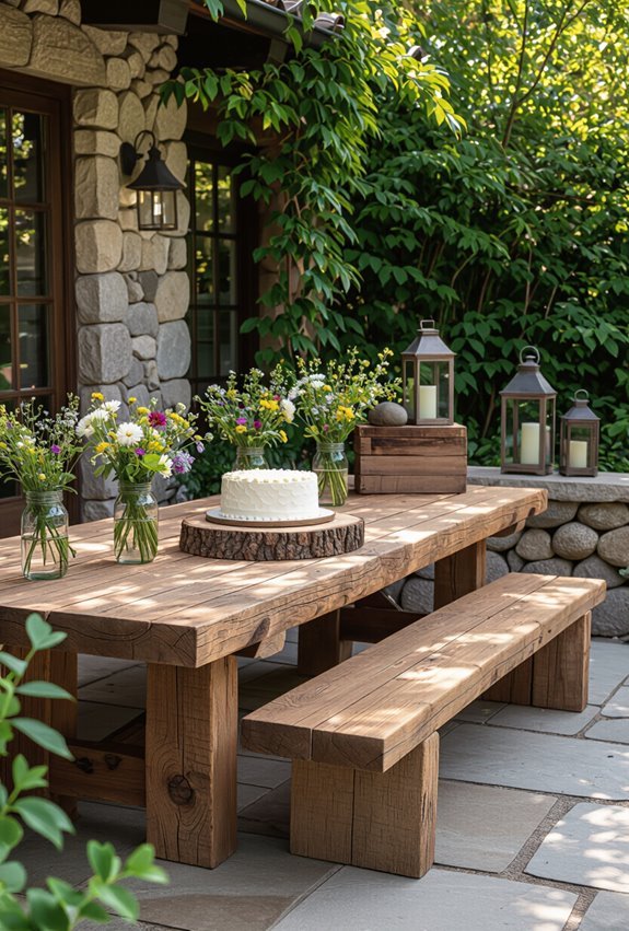 wood stone reclaimed charm