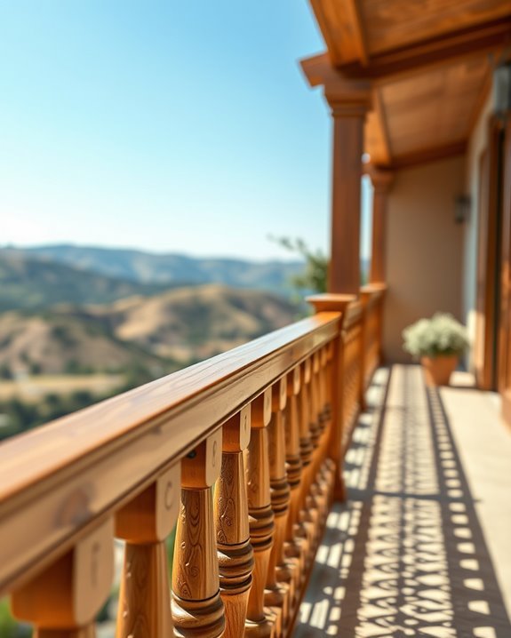 wooden balustrades for beauty