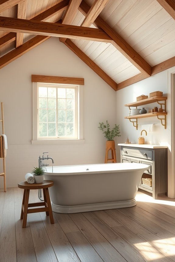 wooden beams enhance charm