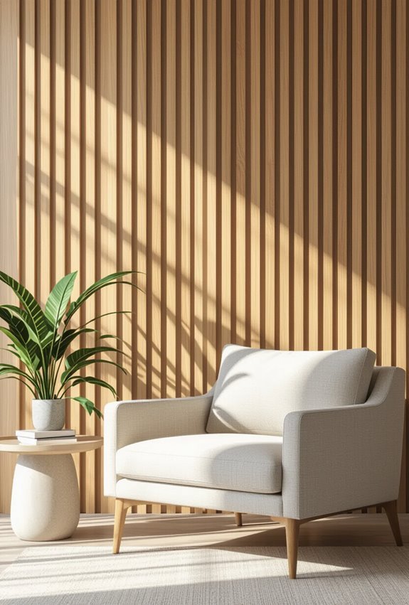 wooden slat acoustic texture