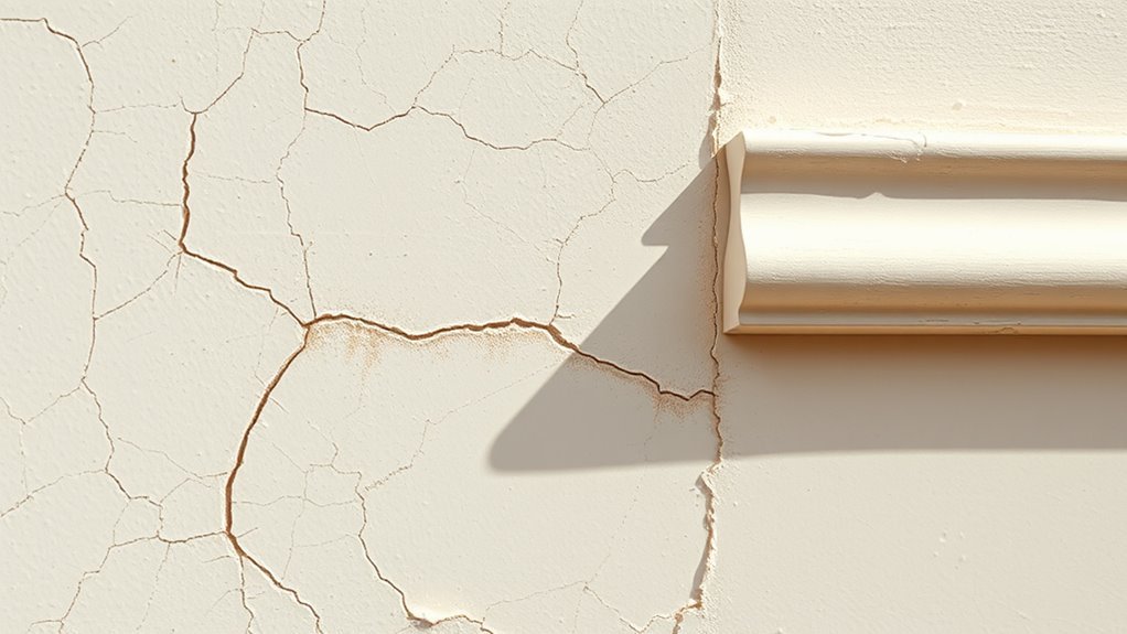 worn paint becomes fragile