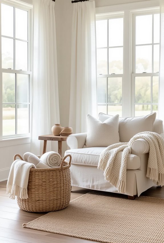 woven baskets for organized storage