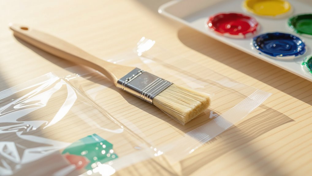 wrap brushes to preserve