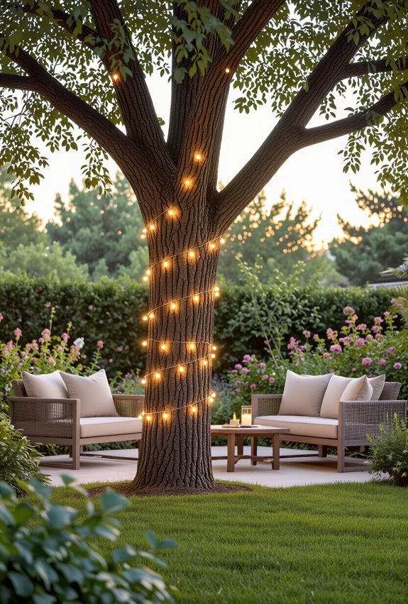 wrap cafe lights gently