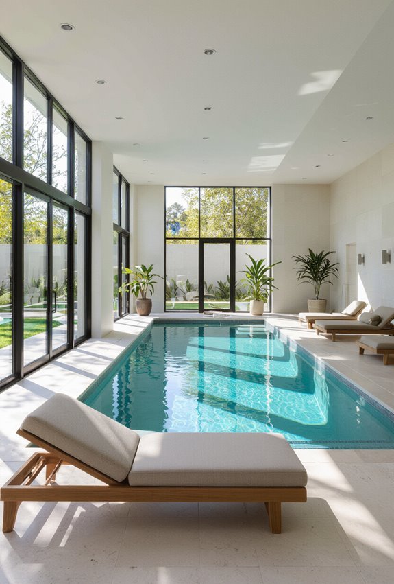 year round climate controlled hydrotherapy pool