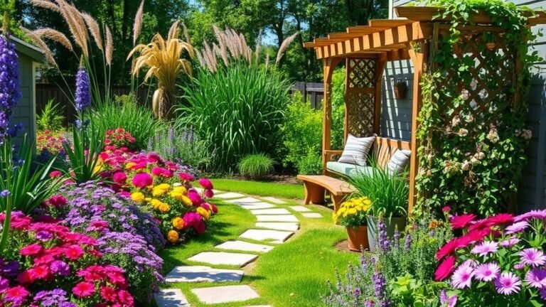 year round colorful garden designs