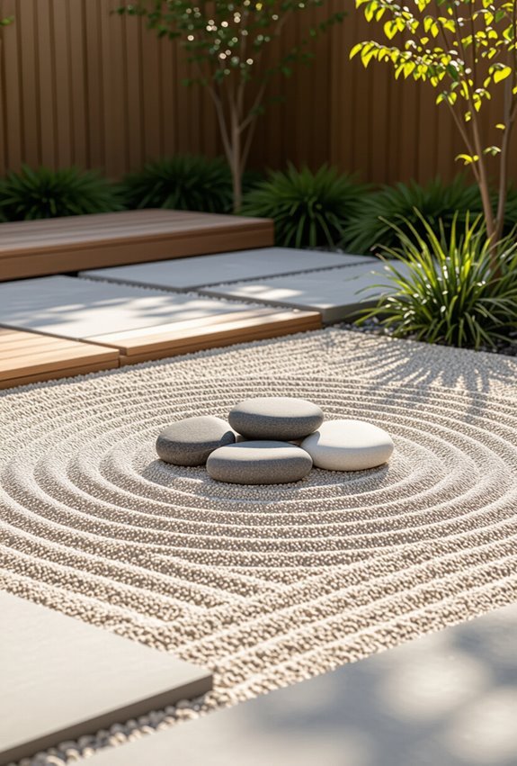 zen gravel meditation retreat
