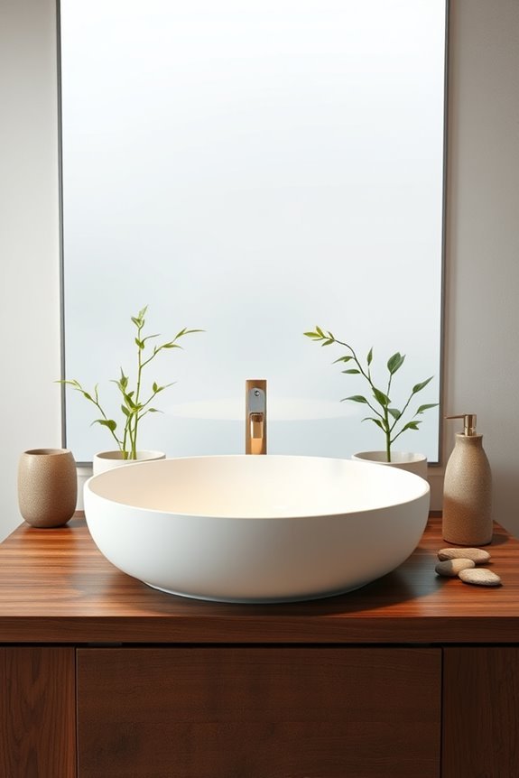zen inspired bathroom tranquility